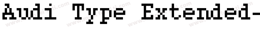 Audi Type Extended字体转换